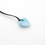 Larimar Heart Necklace Selene