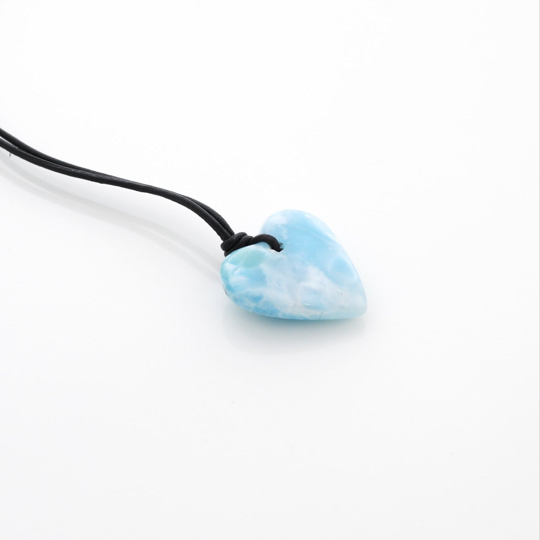 Larimar Heart Necklace Selene