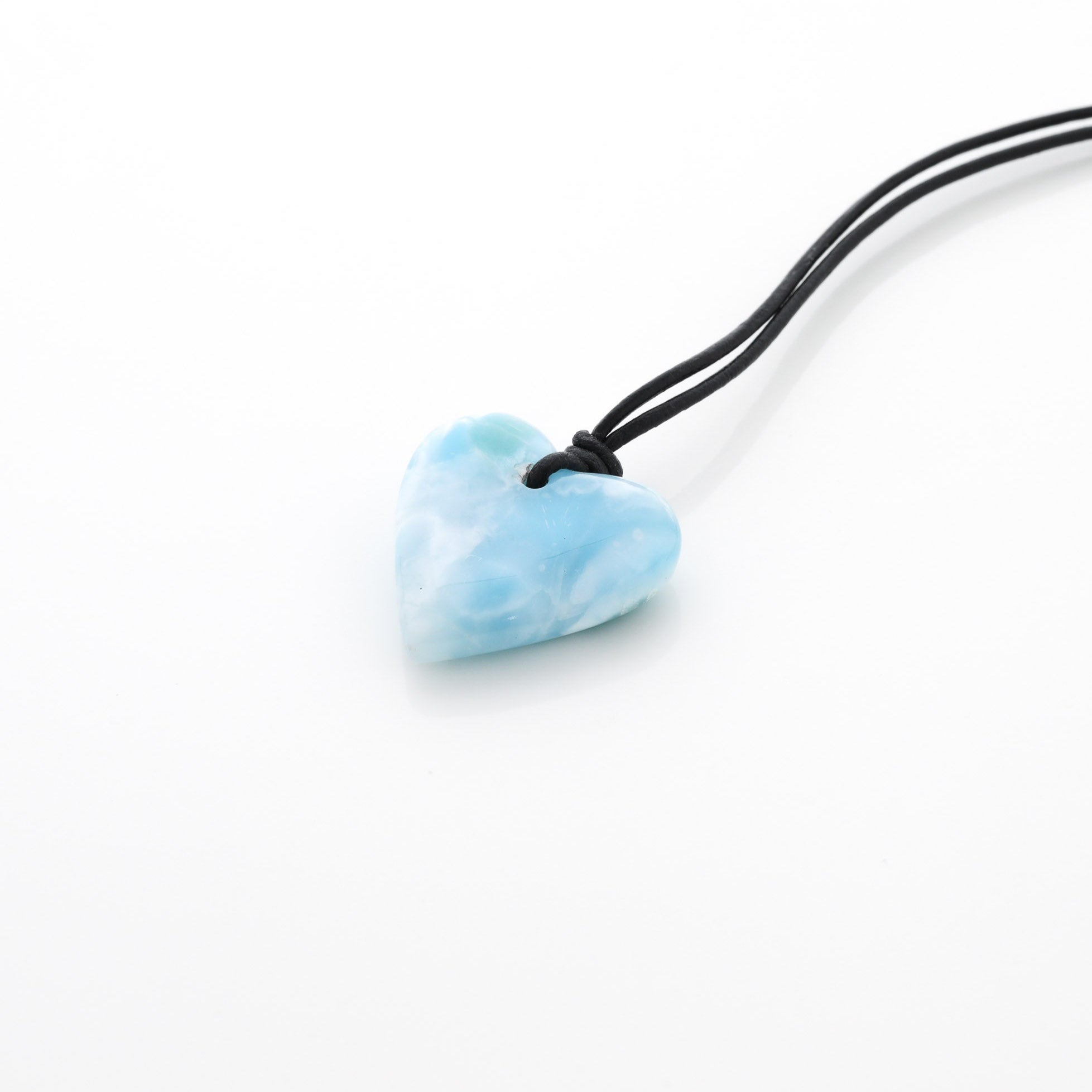 Larimar Heart Necklace Selene