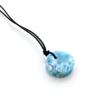 Larimar Leather Necklace Jax