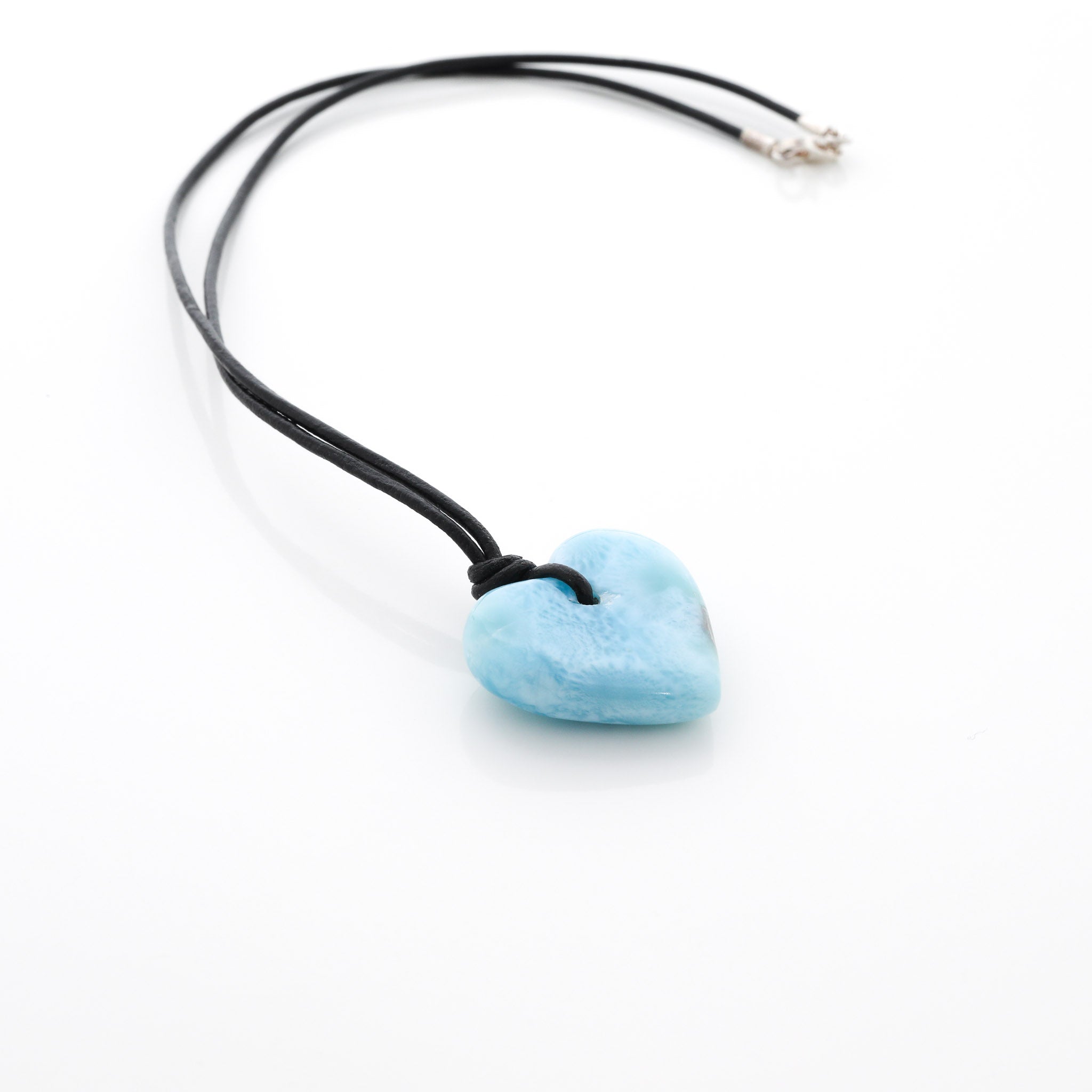 Larimar Heart Necklace Petra