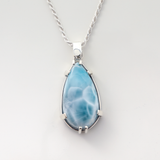 Larimar Blue Stone Pendant for Women