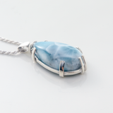 Larimar Blue Stone Pendant for Women