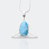 Larimar Geometric Pendant Thalia