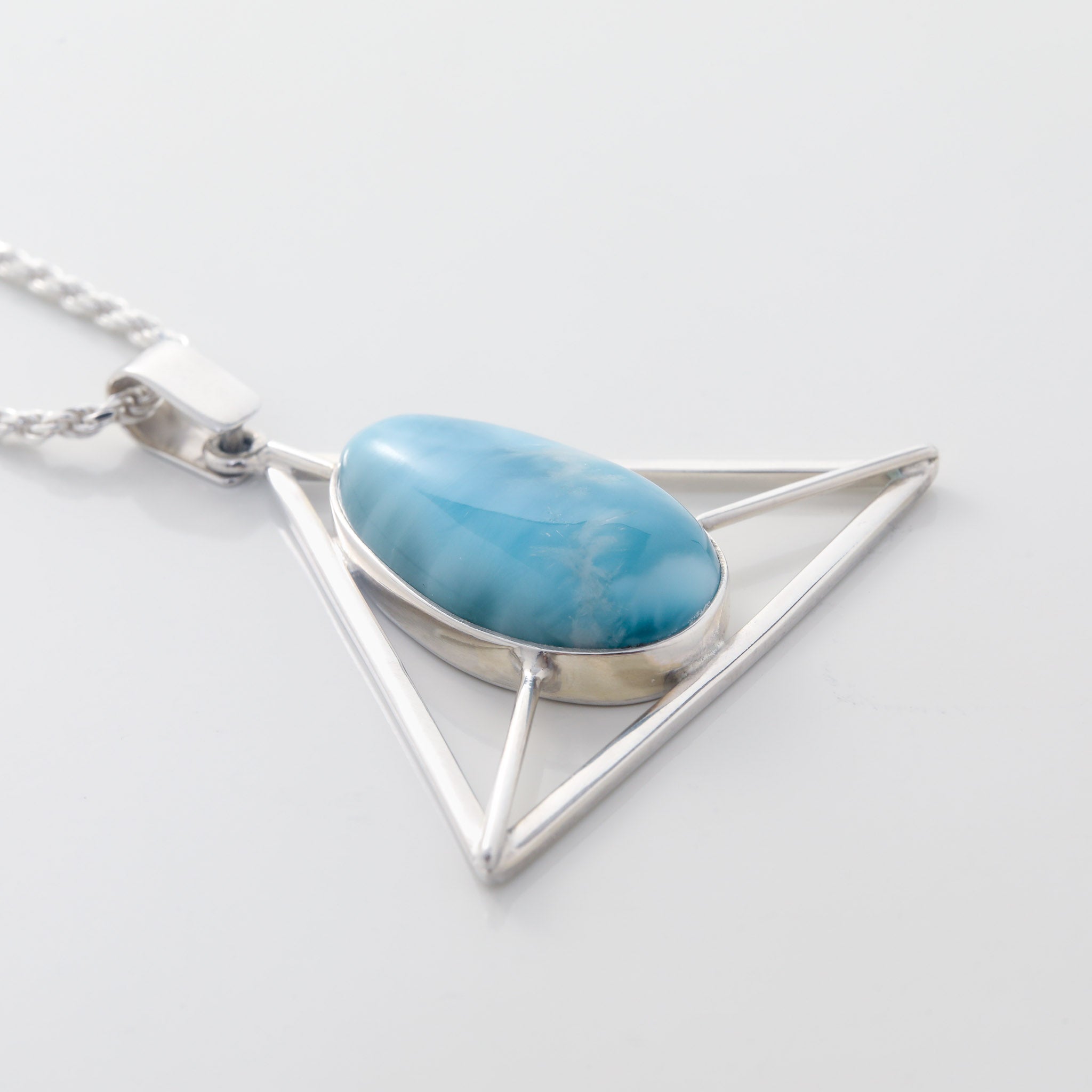 Larimar Geometric Pendant Thalia