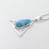 Larimar Geometric Pendant Thalia