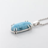 Oval Shape Larimar Pendant Livia