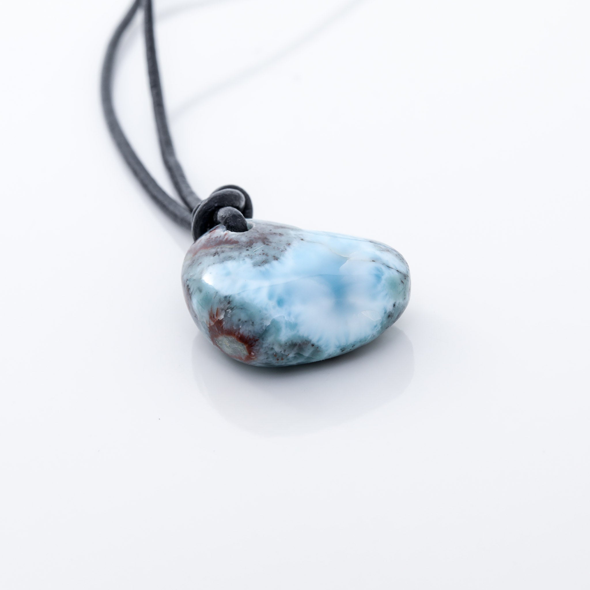 Heart Larimar Necklace Nixie | Genuine Larimar Stone | The Larimar