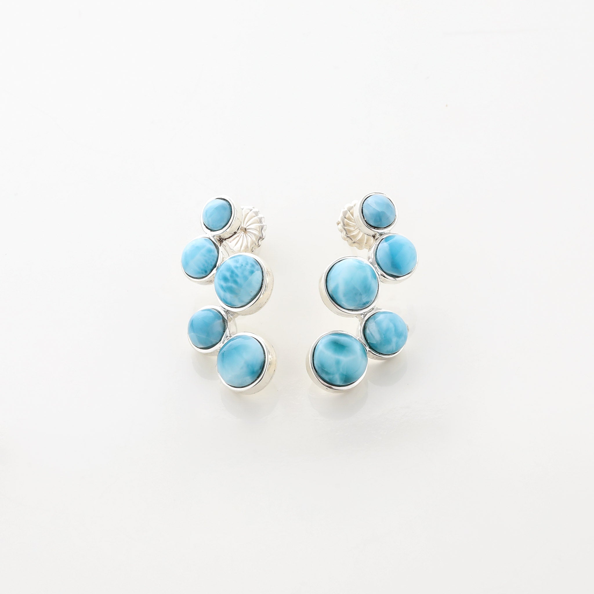 Larimar Earrings Verity Multistone Studs