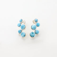 Larimar Earrings Verity Multistone Studs