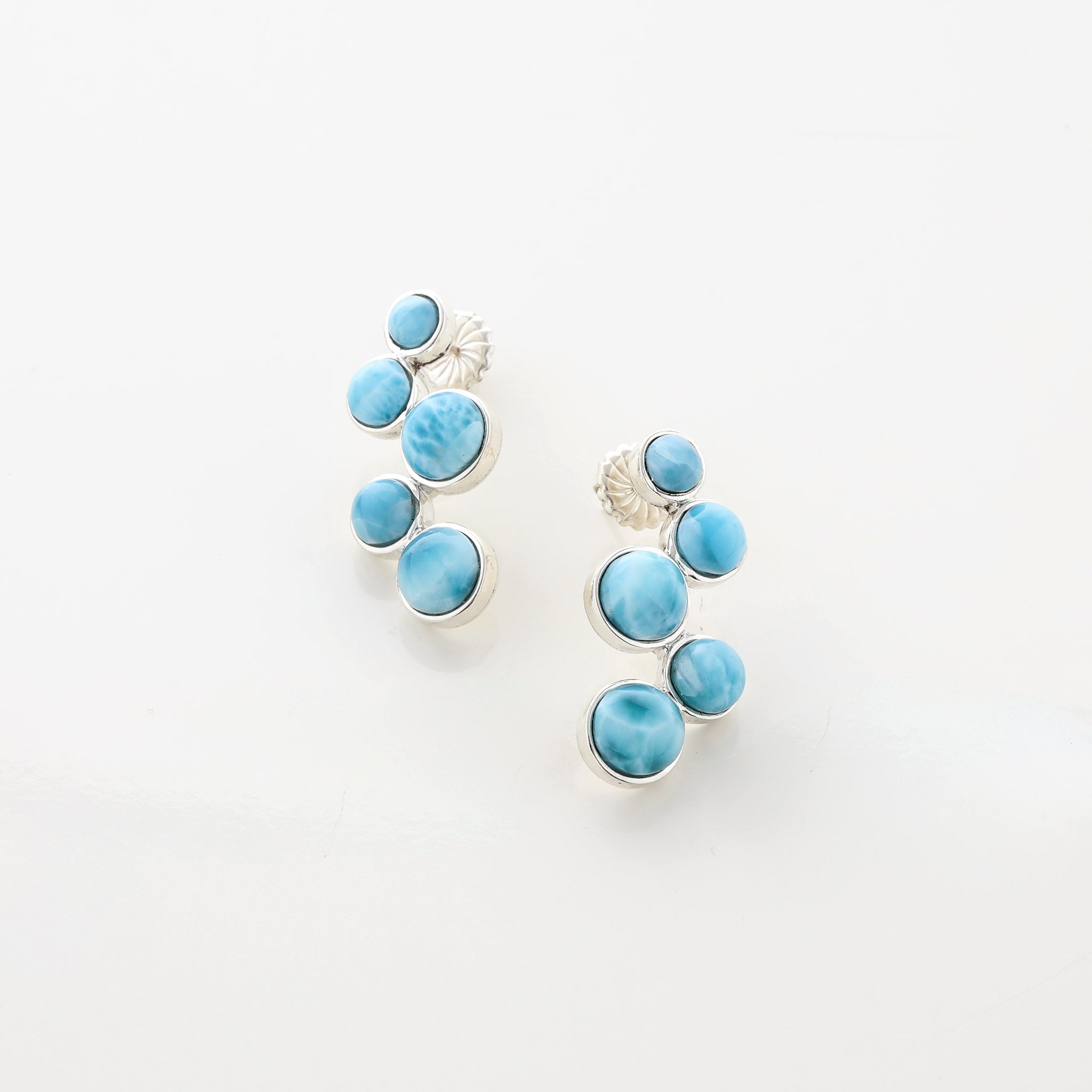 Larimar Earrings Verity Multistone Studs