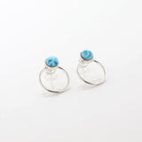 Larimar Earrings Vesta Studs