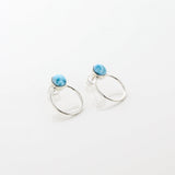 Larimar Earrings Vesta Studs