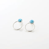 Larimar Earrings Vesta Studs