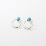 Vienna Oval Larimar Studs