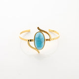 Larimar Gold Vermeil Cuff Liora