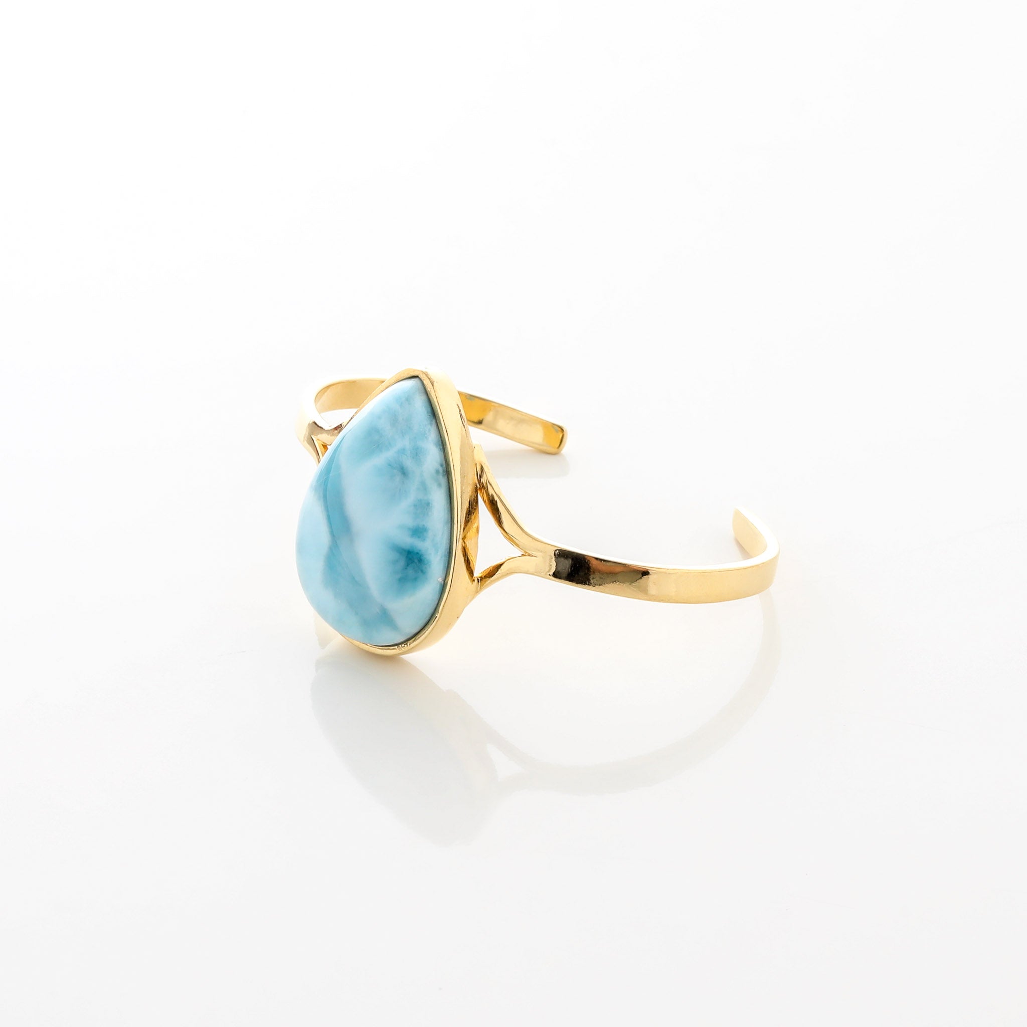 Larimar Gold Vermeil Cuff Liv