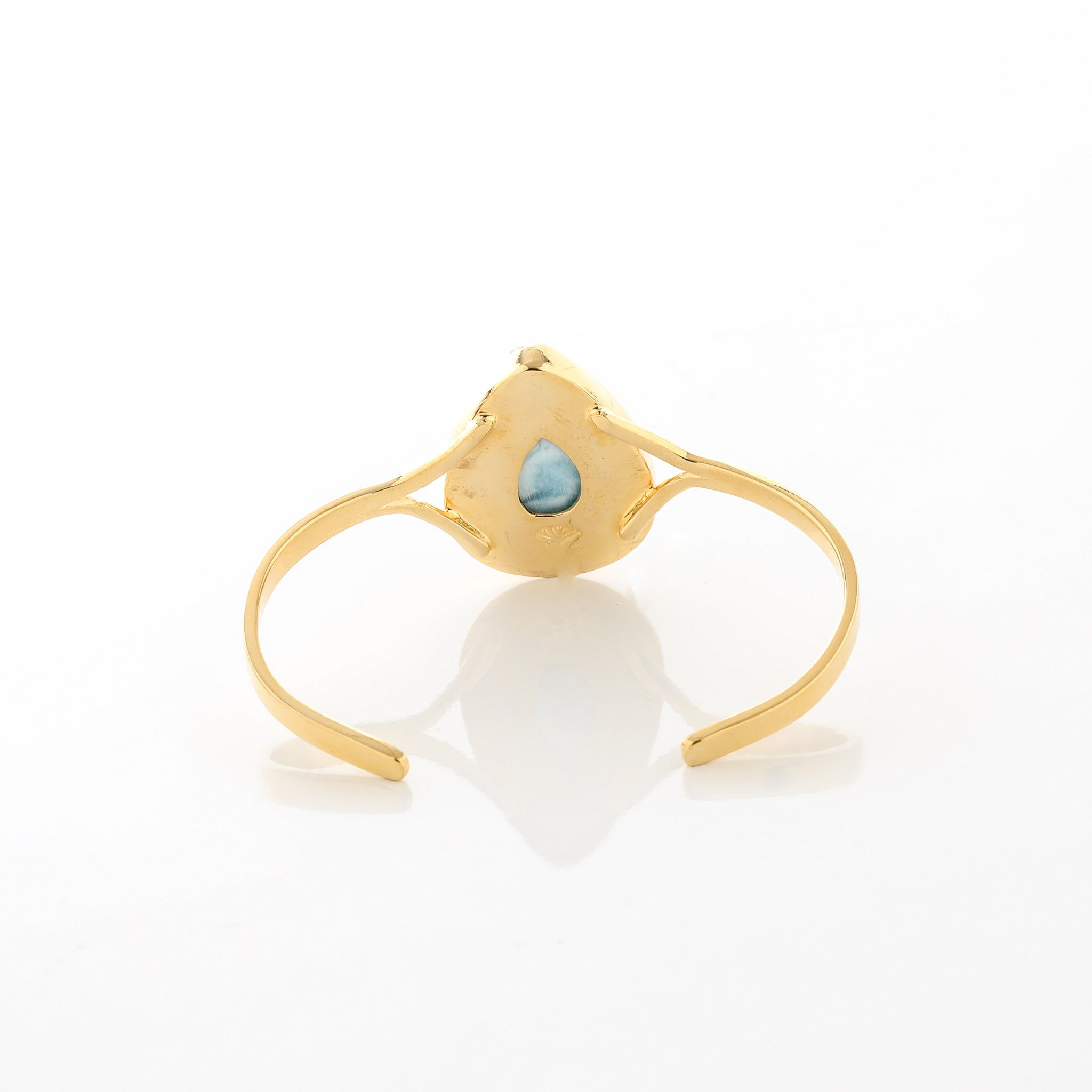 Larimar Gold Vermeil Cuff Liv