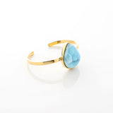 Larimar Gold Vermeil Cuff Leni