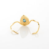 Larimar Gold Vermeil Cuff Lux