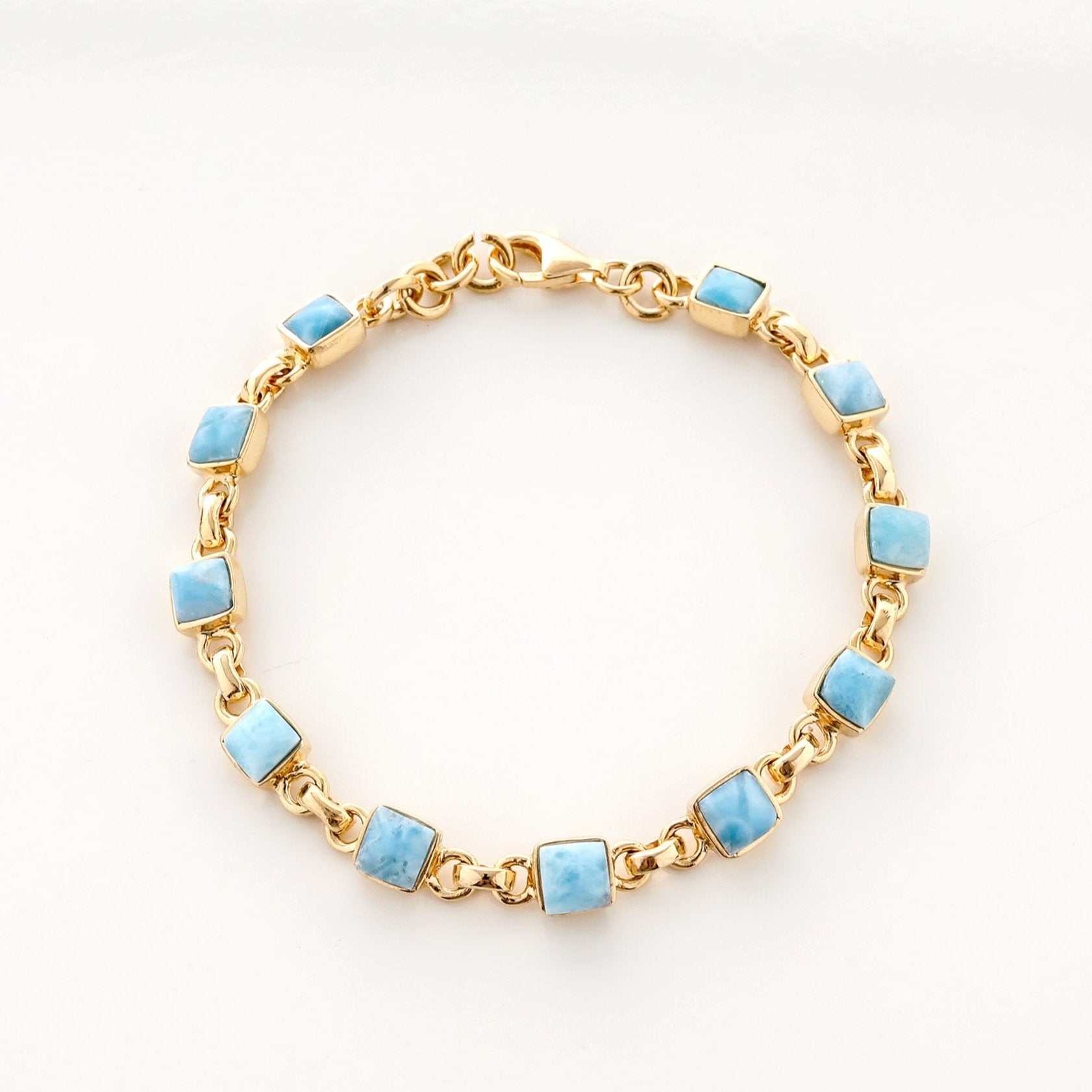 Gold Vermeil Larimar Serenade Bracelet | The Larimar Shop®
