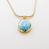 Larimar Gold Vermeil Cienna Pendant