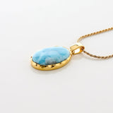 Larimar Gold Vermeil Cienna Pendant