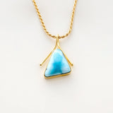 Larimar Gold Vermeil Cyra Pendant