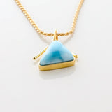 Larimar Gold Vermeil Cyra Pendant