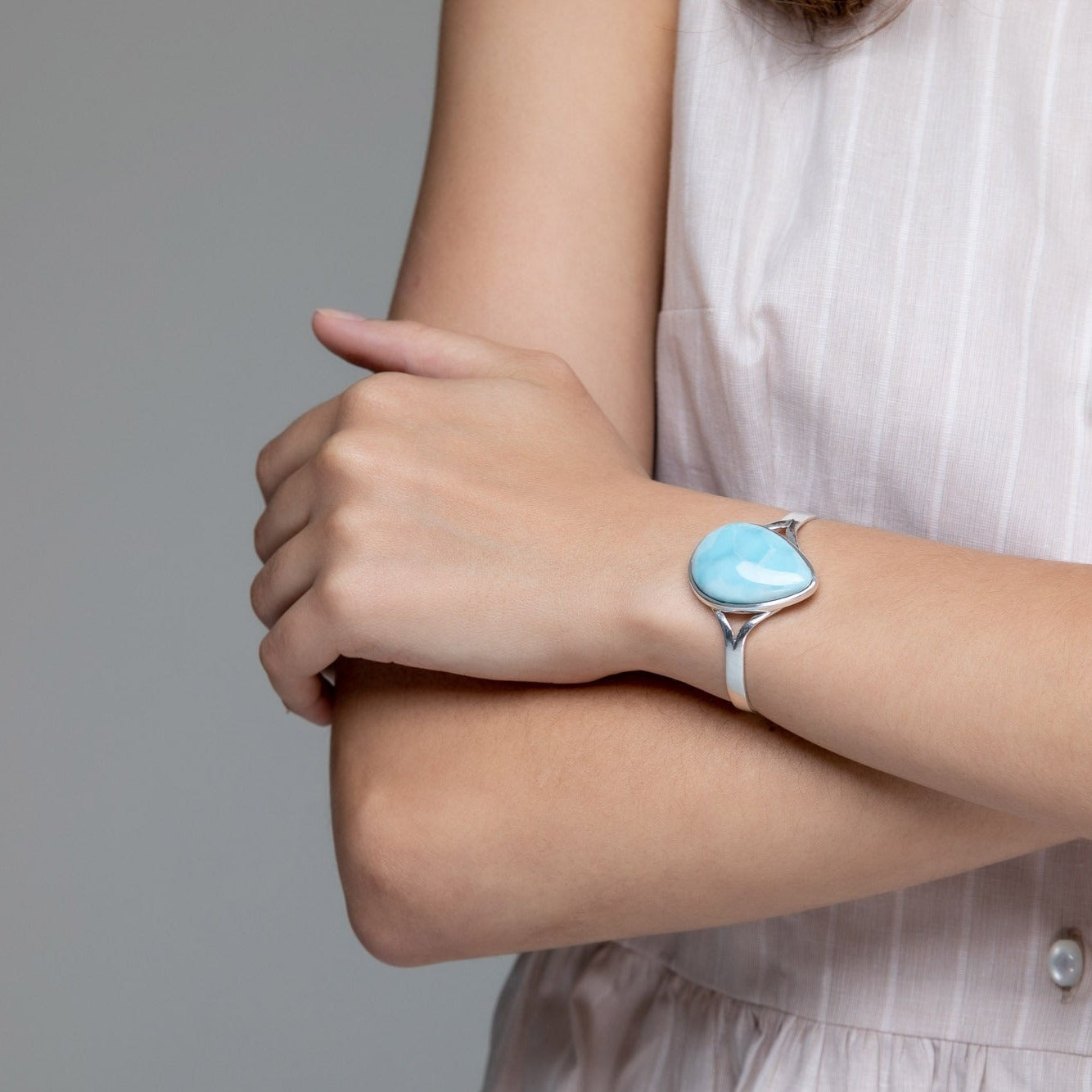 Larimar Cuff Bracelet for Women