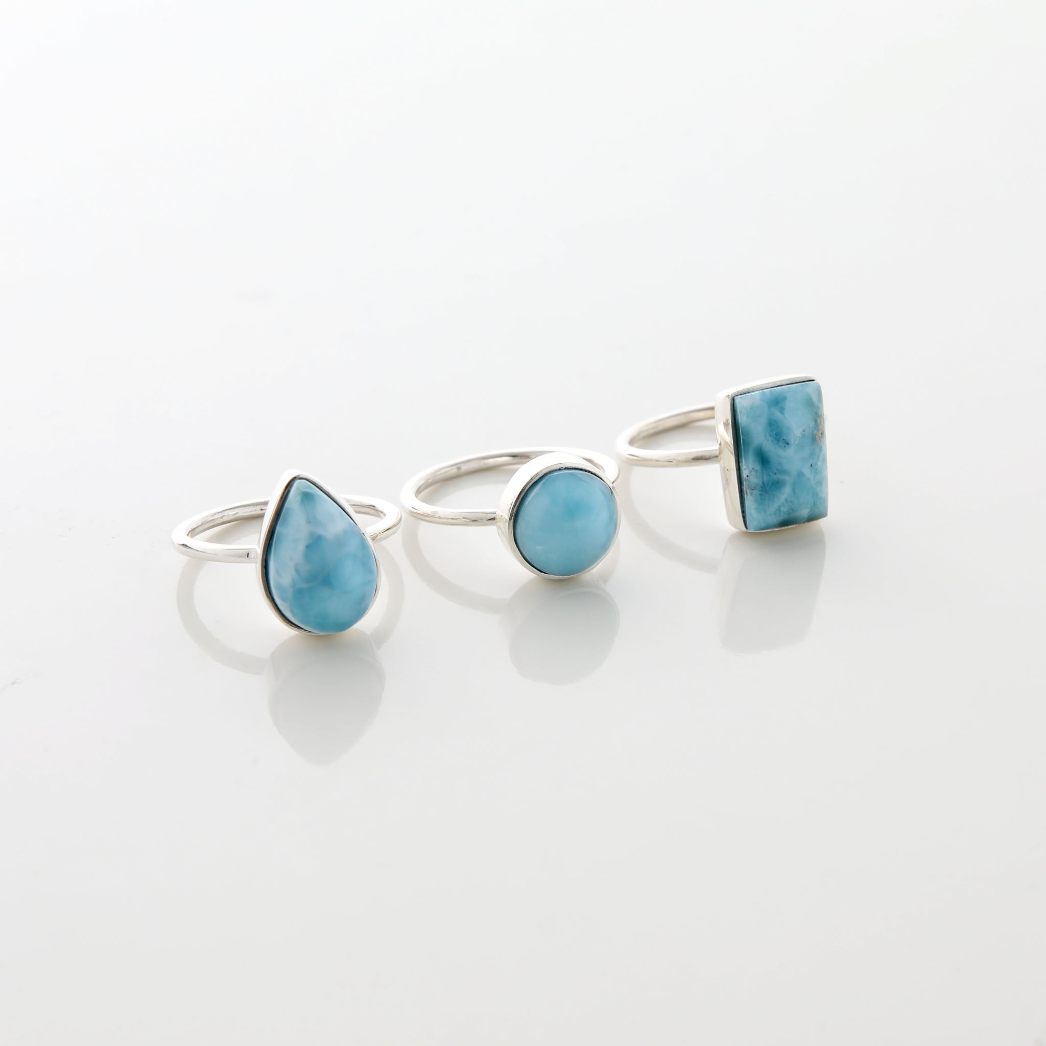 Larimar Ring Trio Peyton