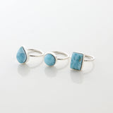 Larimar Ring Trio Peyton