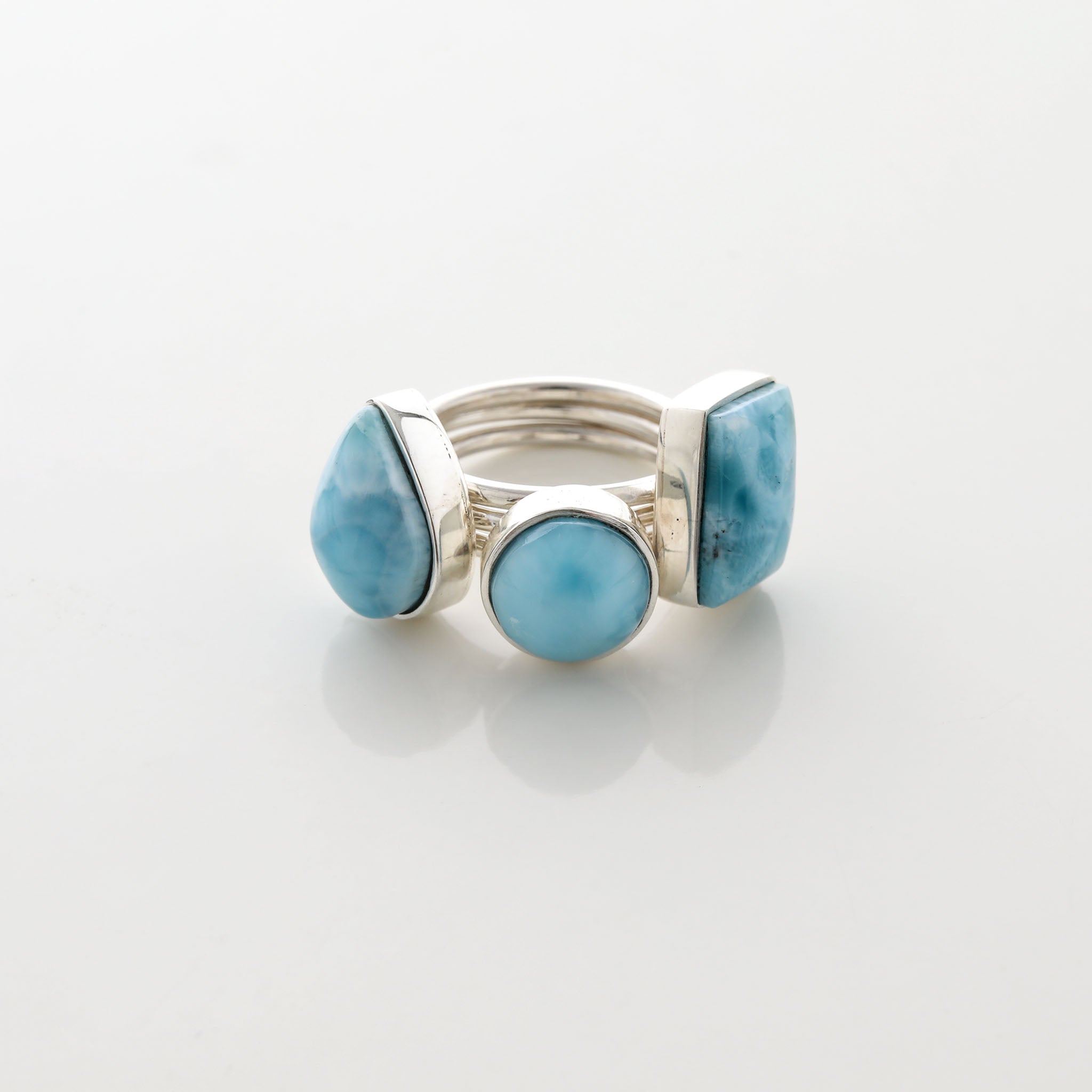 Larimar Ring Trio Peyton