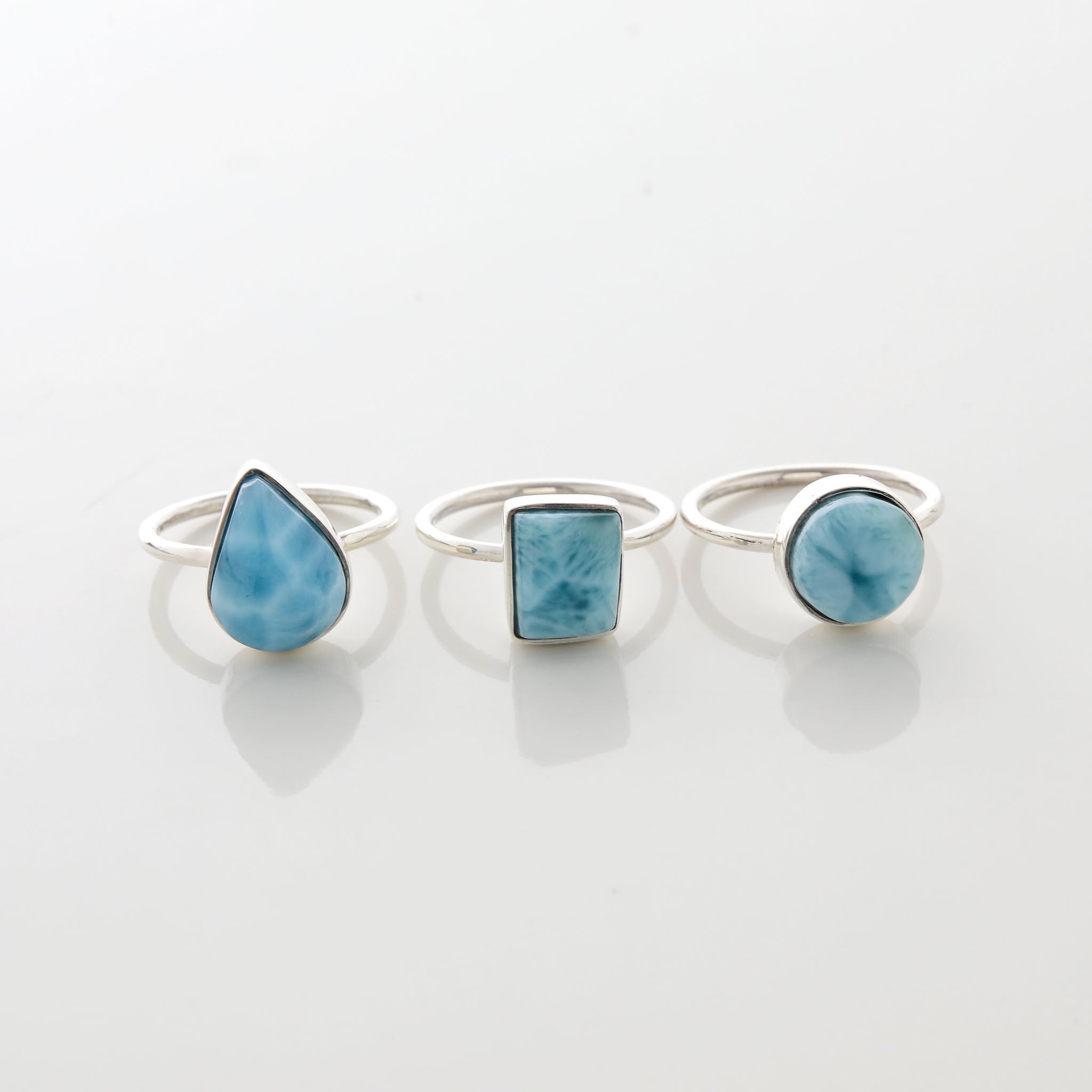 Larimar Ring Trio Penny