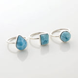 Larimar Ring Trio Penny