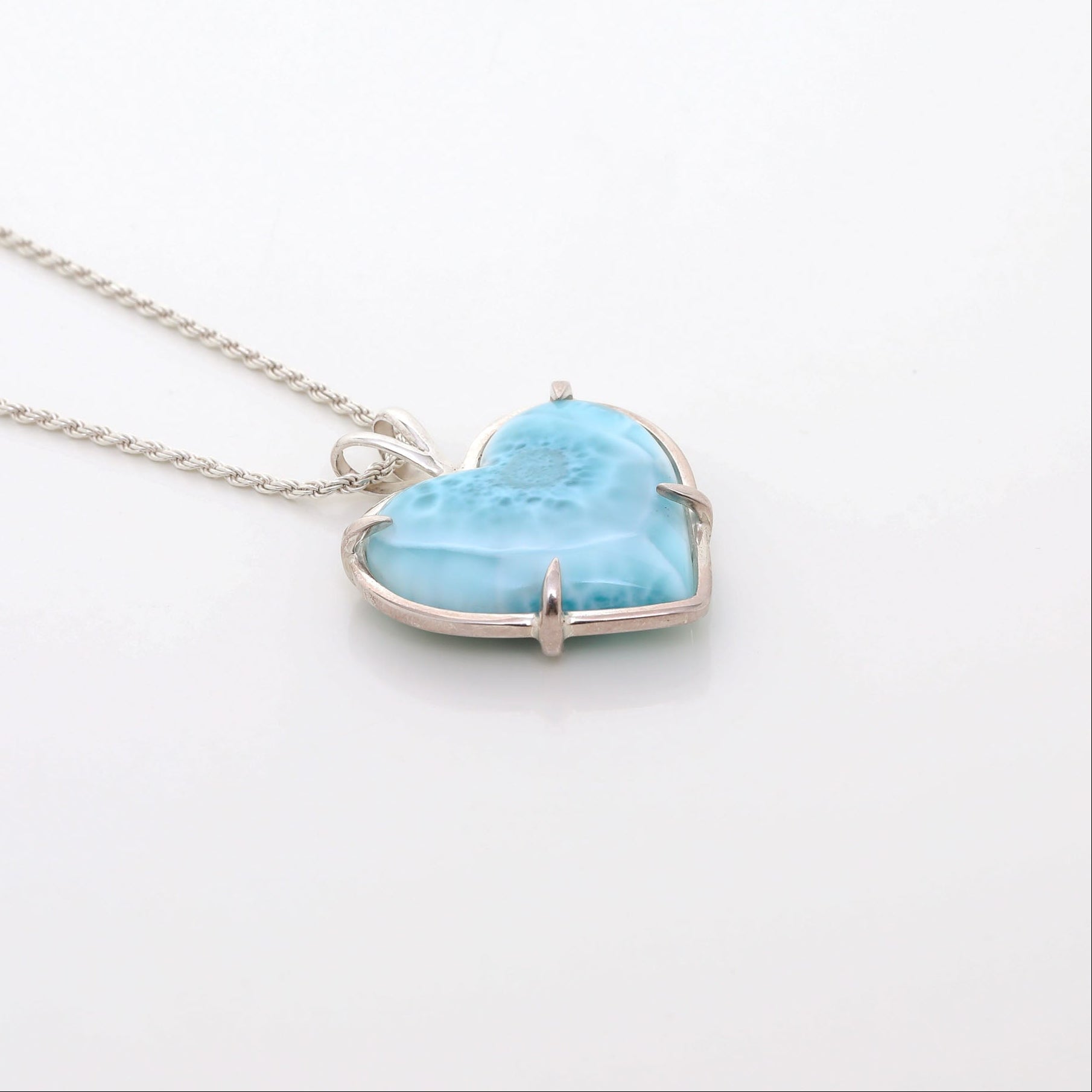 Larimar Heart Pendant Kaia