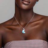 Larimar Moon Pendant Melody