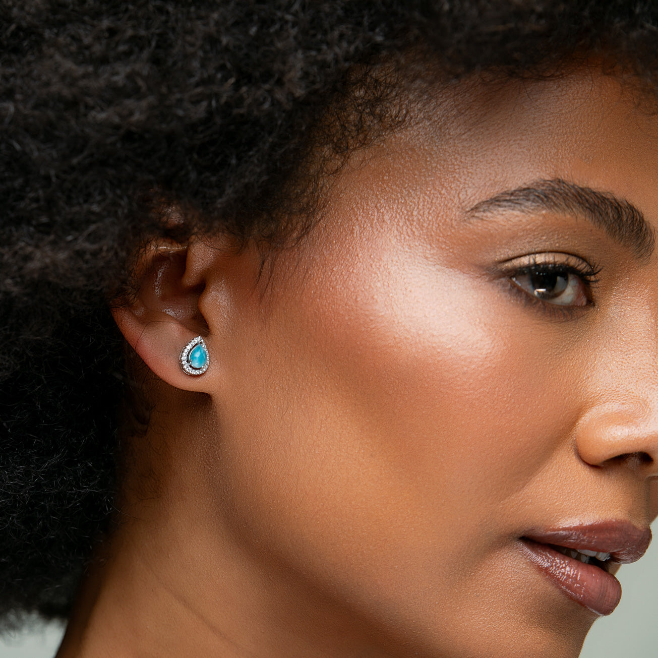 Larimar Stud Earrings | 100% Handcrafted by The Larimar Shop™