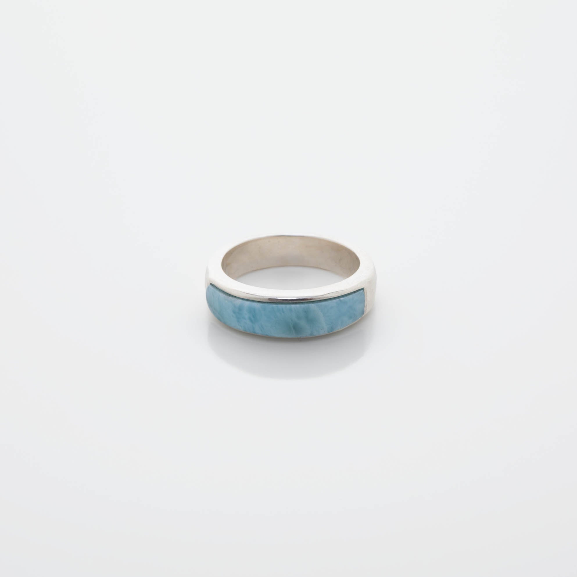 Larimar Eternity Ring Band