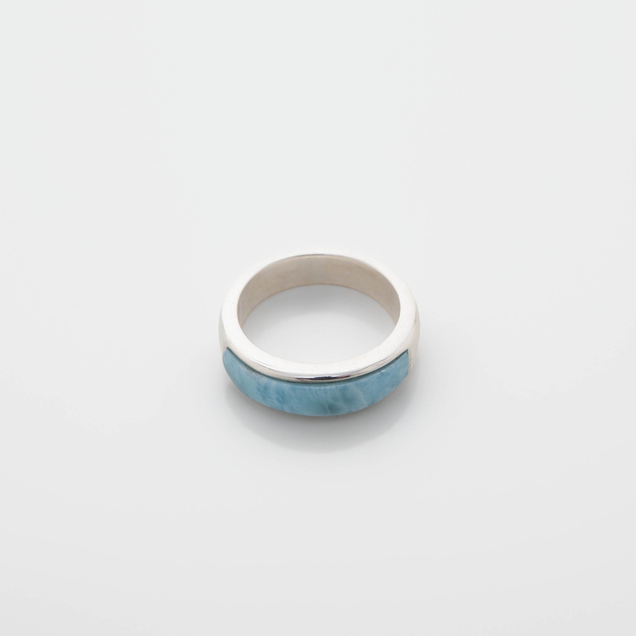 Larimar Eternity Ring Band