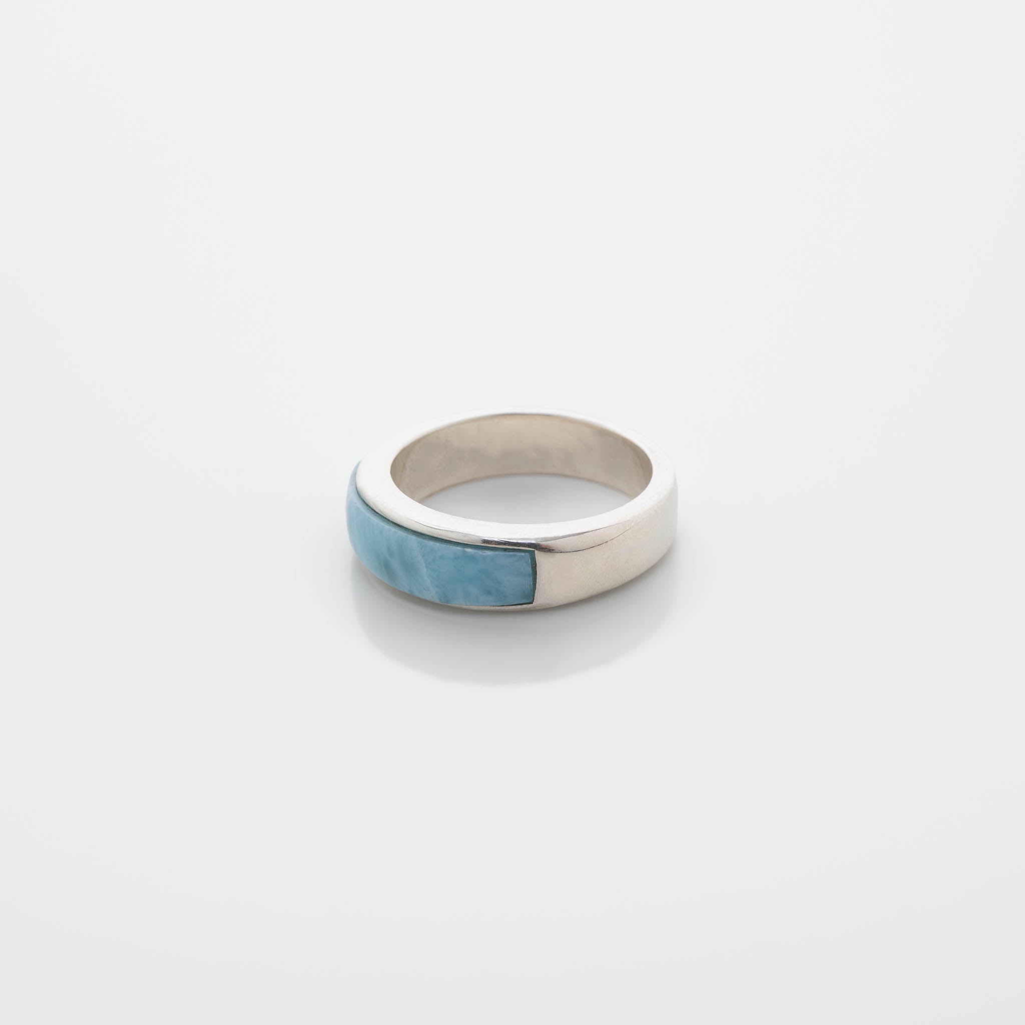 Larimar Eternity Ring Band