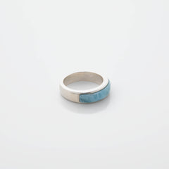 Larimar Eternity Ring Band