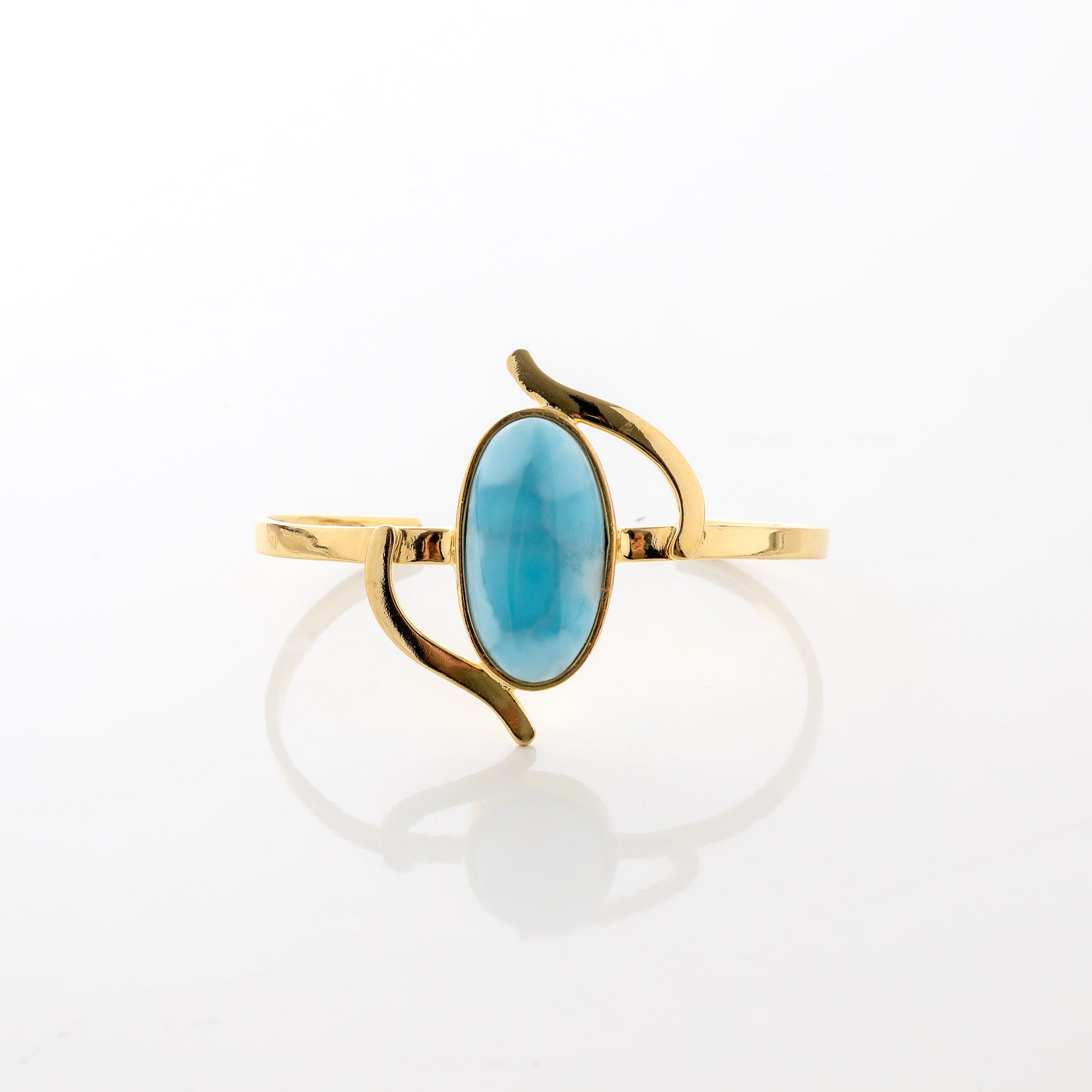 Larimar Gold Vermeil Cuff Liora