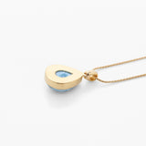 Larimar Gold Vermeil Pendant Jade