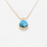 Larimar Gold Vermeil Pendant Jaz