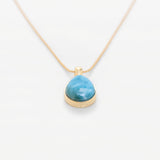 Larimar Gold Vermeil Pendant Jaz