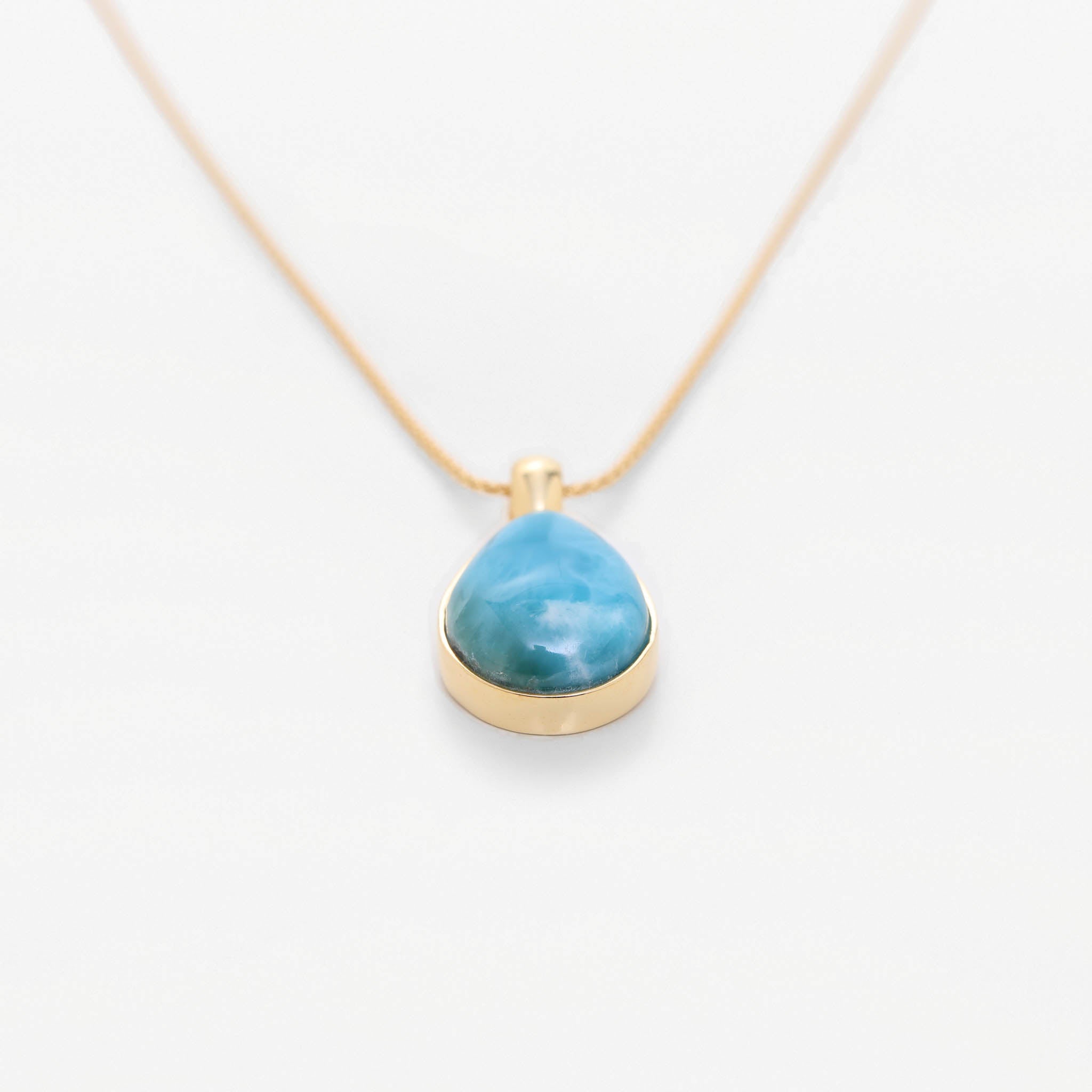 Larimar Gold Vermeil Pendant Jaz