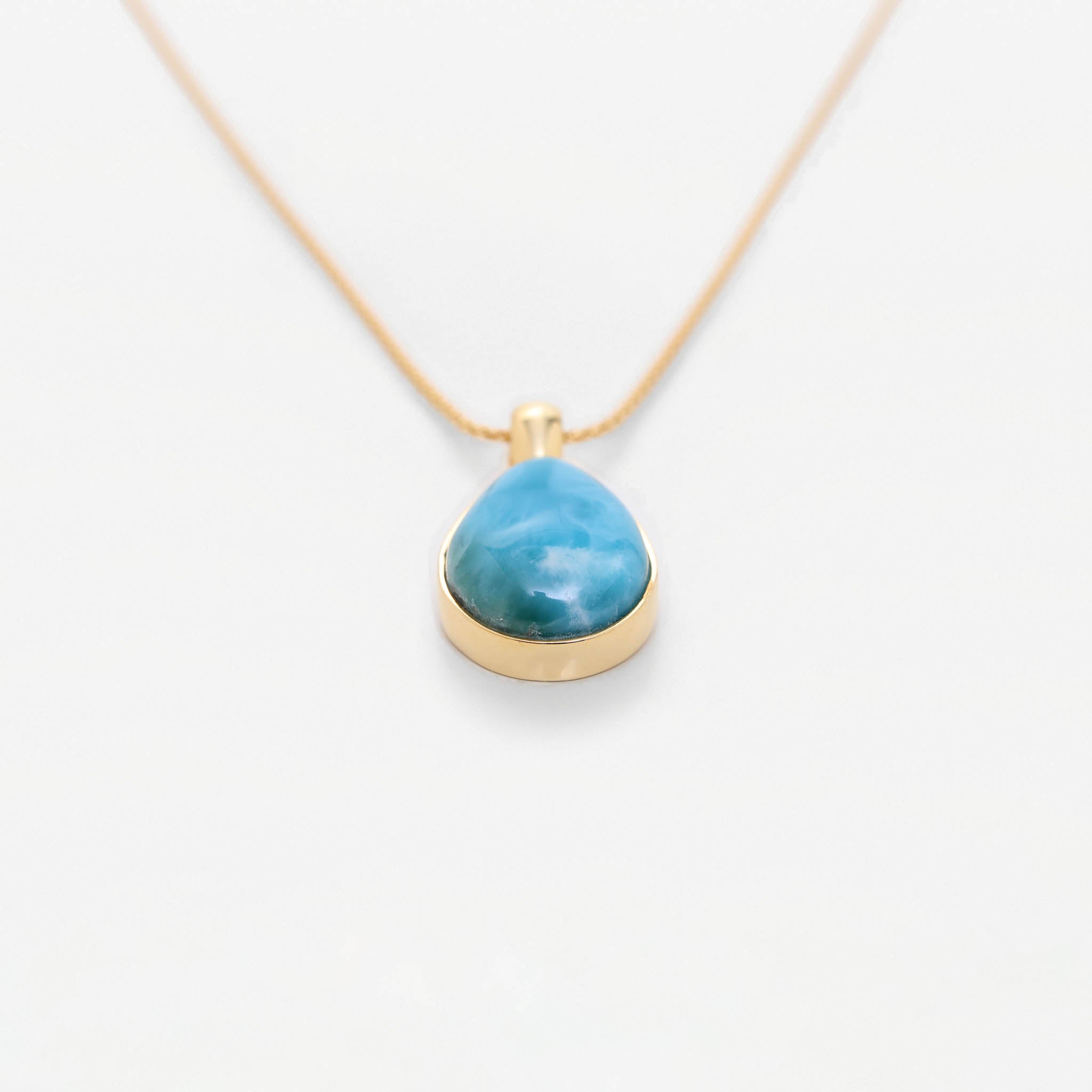 Larimar Gold Vermeil Pendant Jaz