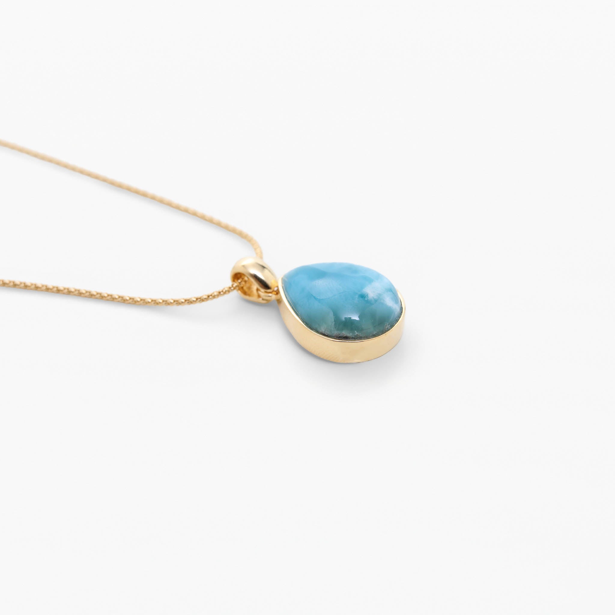 Larimar Gold Vermeil Pendant Jaz