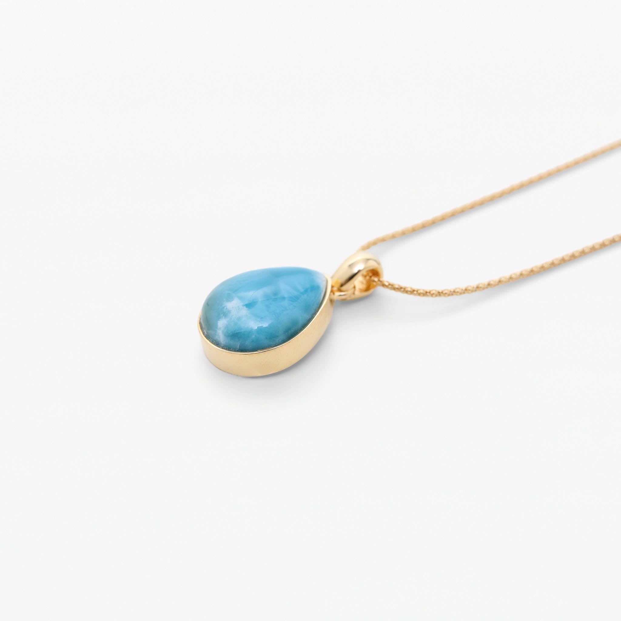 Larimar Gold Vermeil Pendant Jaz